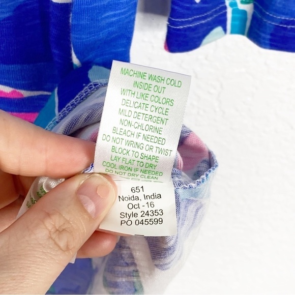 Lilly Pulitzer xxs Paradis Dress in Hit The Spot Print Size GUC - Picture 9 of 13